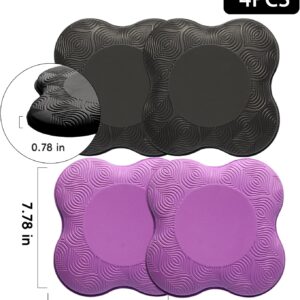 2 Pack Yoga Knee Pads Mat Set – Extra Thick Foam Kneeling Pad Cushion for Knees, Elbows, Wrists, Head – Yoga Essentials for Women Men, Non-Slip Pilates, Meditation, Floor Workouts