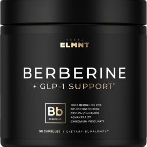 1,950mg GLP-1 Berberine Weight Loss Supplement + Dihydroberberine, Ceylon Cinnamon, Chromium Picolinate, Bitter Melon – 100x Strength Berberine 1500mg Natural Appetite Suppressant Pills for Women