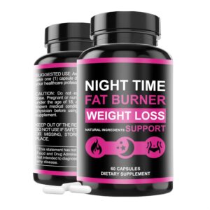 WZI Nighttime Formula 𝐅𝐚𝐭 𝐁𝐮𝐫𝐧𝐞𝐫 Designed specifically for Women, 60 Capsules