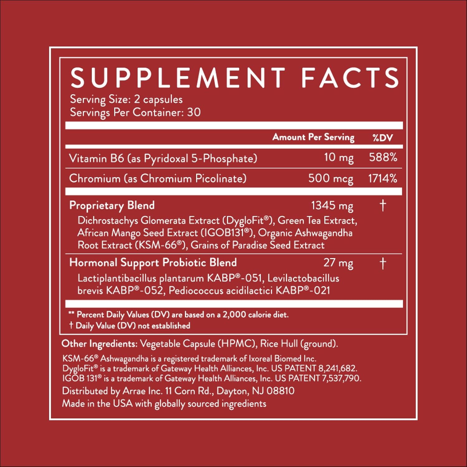 Arrae MB-1 45+, Natural Dietary Supplement, Control Appetite, Increase Energy, Support Healthy Metabolism, 60 Capsules - Image 7