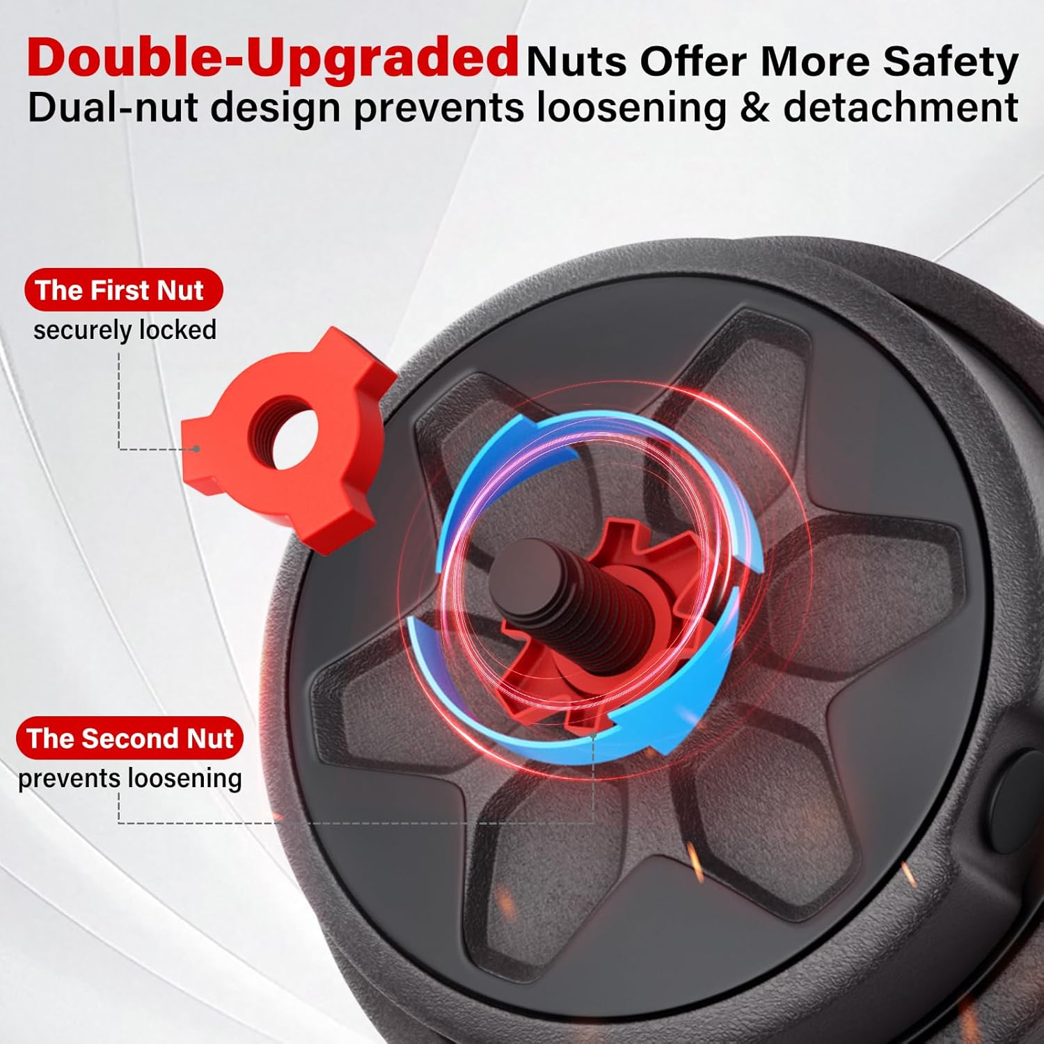 Adjustable Dumbbells, 22/33/44/66/88LBS Free Weight Set with Connector, 4 in 1 Weight Set Used as Kettlebells, Barbell, Push up Stand, Fitness Exercises for Home Gym Suitable Men/Women - Image 2