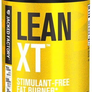 Jacked Factory Lean-XT Caffeine Free Fat Burner – Non Stim Weight Loss Supplement, Appetite Suppressant & Metabolism Booster | Acetyl L-Carnitine, Green Tea Extract, Forskolin – 60 Natural Diet Pills