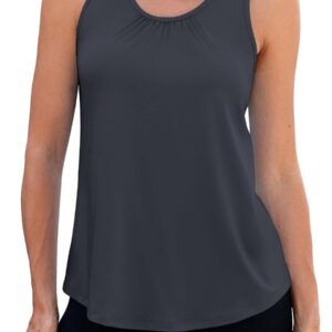 NIASHOT Workout Tank Tops for Women Racerback Loose Fit Yoga Top Sleeveless Gym Shirt Running Athletic Tanks Pack