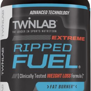 Twinlab Ripped Fuel Extreme – Energy Supplement to Support Weight Management & Muscle Health – 60 Capsules