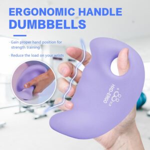 HXD-ERGO Ergonomic Dumbbells Weights Set-Hand Weights for Women at Home, Ear Dumbbells Weights for Pilates, Yoga, Jogging,StrengthTraining