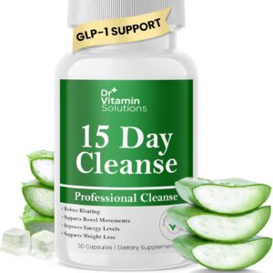 15 Day Gut Cleanse Detox for Women, GLP-1 Support – Natural Colon & Detox Cleanse for Weight Loss – Bloating & Constipation Relief – Flushes Toxins & Supports Immunity – 30 Ct.