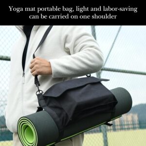 LUEXBOX Yoga Mat Bag with Liner Partition Storage Pockets, Oxford Cloth Yoga Pat Carrier with Large Zipper Pocket, Adjustable Shoulder Strap Yoga Rug Carrying Bag for Women