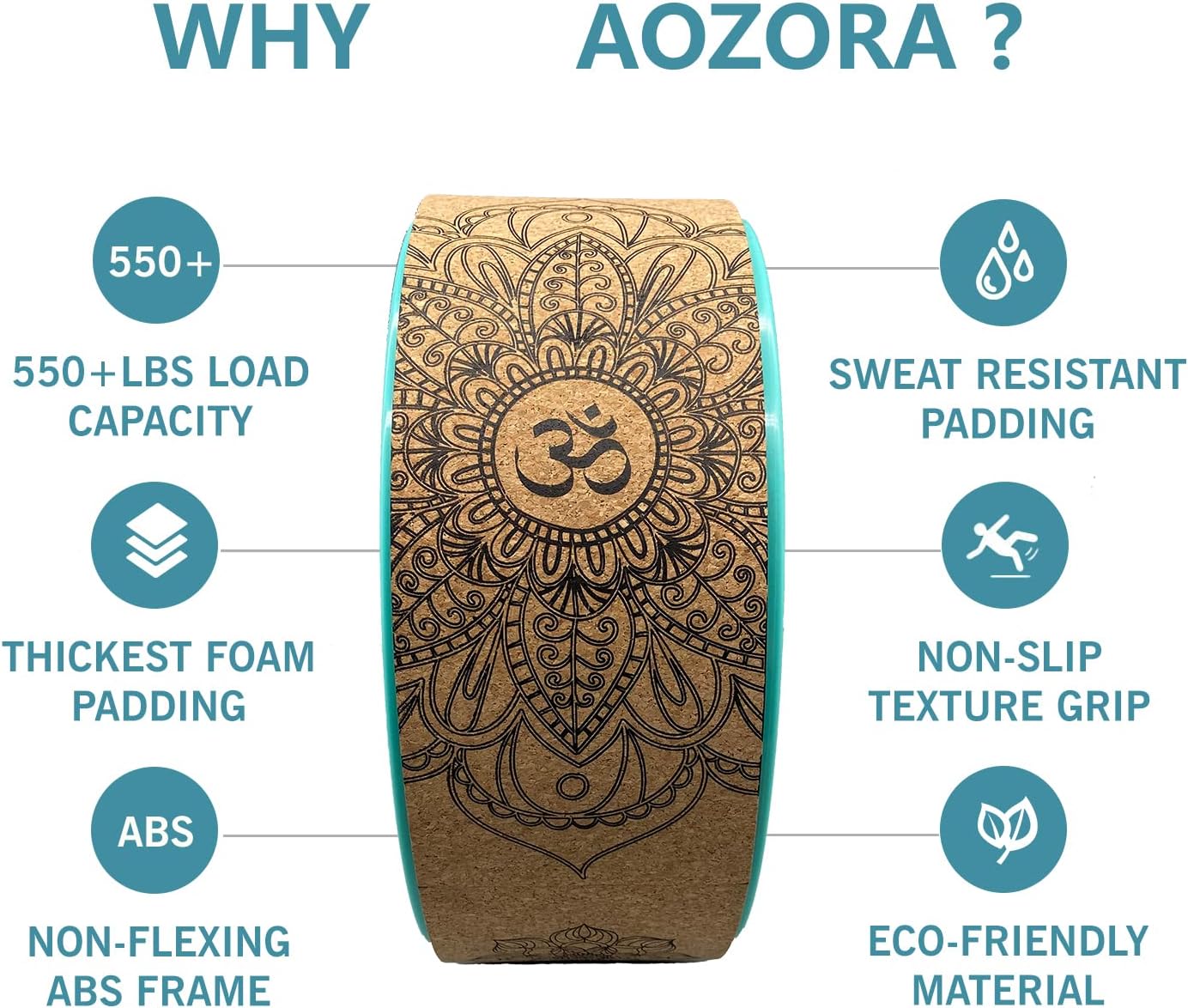 Aozora Yoga Wheel 13" with Most Detailed Book Step by Step Guide on How to Do 30+ Poses,! Perfect for Stretching and Improving Backbends - Image 3