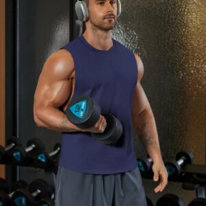 COOFANDY Mens Workout Tank Tops Cotton Cut Off Sleeveless Muscle Shirts Gym Athletic Running T Shirt
