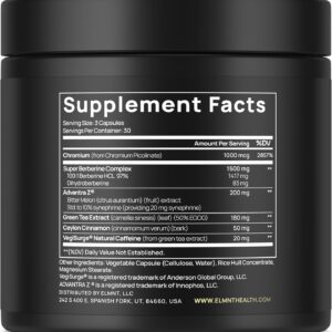 1,950mg GLP-1 Berberine Weight Loss Supplement + Dihydroberberine, Ceylon Cinnamon, Chromium Picolinate, Bitter Melon – 100x Strength Berberine 1500mg Natural Appetite Suppressant Pills for Women