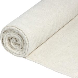 Live Well 360 Handmade Organic Cotton Yoga Mat – Non-Toxic, Chemical-free and All Natural Cloth Yoga Mat – Exercise, Workout, & Fitness Rug – Woven Material – Absorbent & Washable – 78″ x 27″