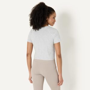 Amazon Essentials Women’s Active Soft Cotton Crewneck Short Sleeve Yoga Workout Lightweight Cropped T-Shirt