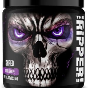 JNX SPORTS The Ripper! Fat Burner Pre Workout for Men & Women – Thermogenic Fat Burning Powder & Appetite Suppressant, Boost Energy & Endurance – Dark Grape, 30 Servings