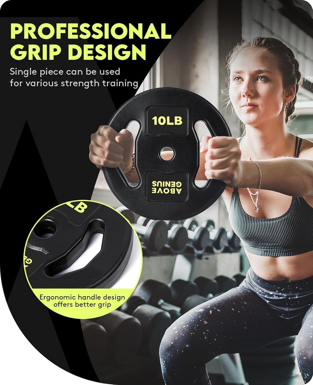 AboveGenius Barbell Weight Set, 45 LB Adjustable Free Weights Bar Set for Home Gym Strength Training, Full Body Workout, Muscle Building, Home Fitness Weight Lifting Equipment - Image 8