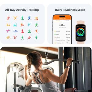 Parsonver Fitness Tracker with Step Counter/Calories/Stopwatch, Health Activity Tracker with Heart Rate Sleep Monitor, IP68 Waterproof Smart Watch 110+ Sport Modes Pedometer Watch for Women, Rose Gold