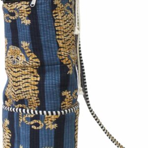 INDIAN CRAFT CASTLE Yoga Mat Bag, Full-Zipper Yoga Mat Carrier with Adjustable Strap, Front & Exterior Phone Pocket, Stylish & Functional Fitness Mat Holder for Women & Men