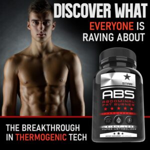 Rockstar Abs Dietary Supplement – Thermogenic Ab Fat Burner, Hyper Metabolizer – Belly Fat & 6 Pack Support, Weight Loss, GLP-1 & Metabolism Booster Pills for Men & Women – Targeted Abdominal Fat Loss
