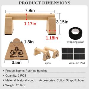 Wooden Push Up Bars, Parallettes Bars – Wooden Calisthenics Equipment for Handstand Training Push Up Bars & Calisthenics Bar Calisthenics Equipment for outdoor&home