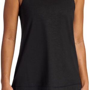 Gaiam Women’s Peace Scoopneck Tank Top, Relaxed Fit, Lightweight Heathered Material