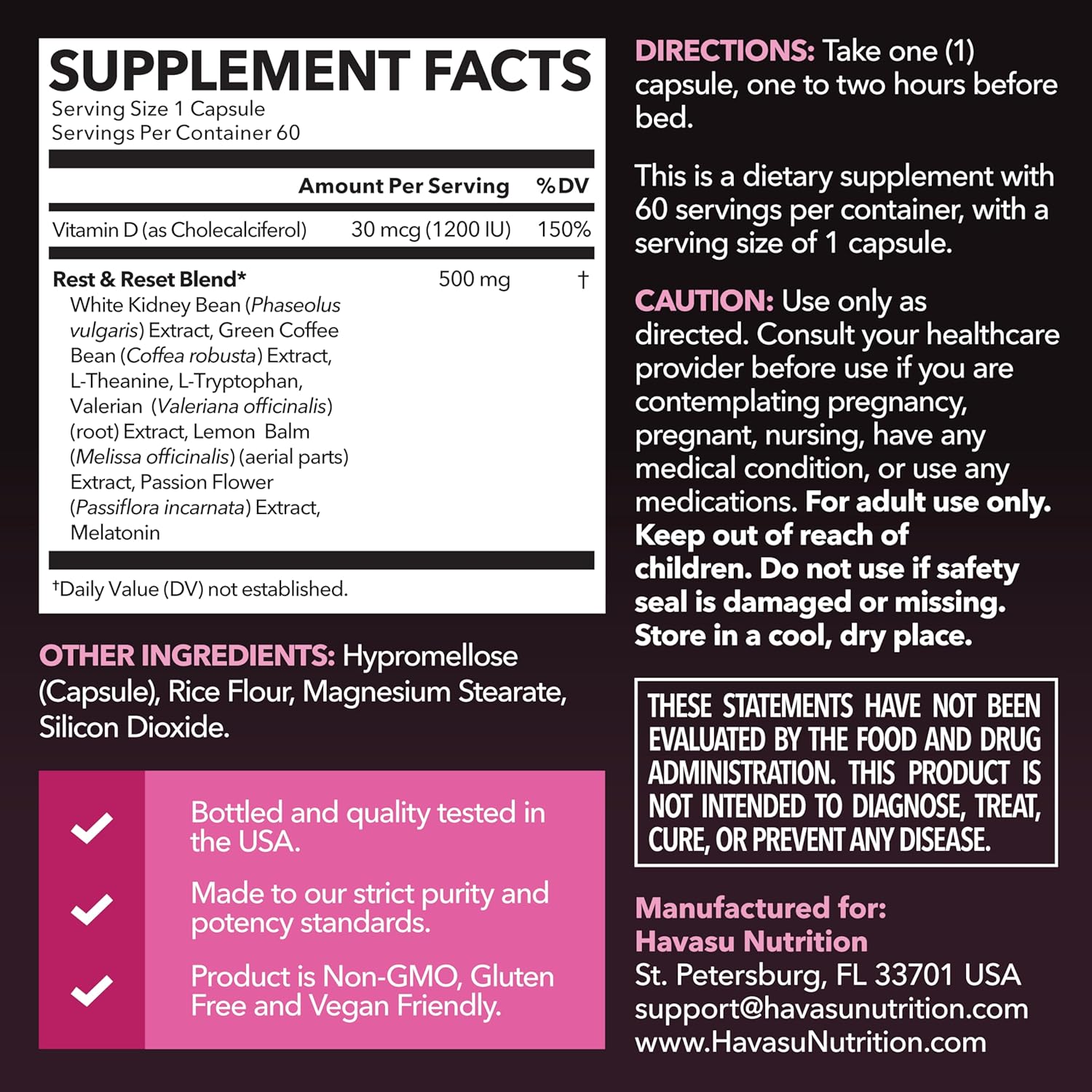 Night Time Fat Burner for Women - Appetite Suppressant for Weight Loss - 60 Count - Herbal Metabolism Booster with Melatonin for Sleep Support - Vegan, Non-GMO Capsules - 2 Month Supply - Image 2