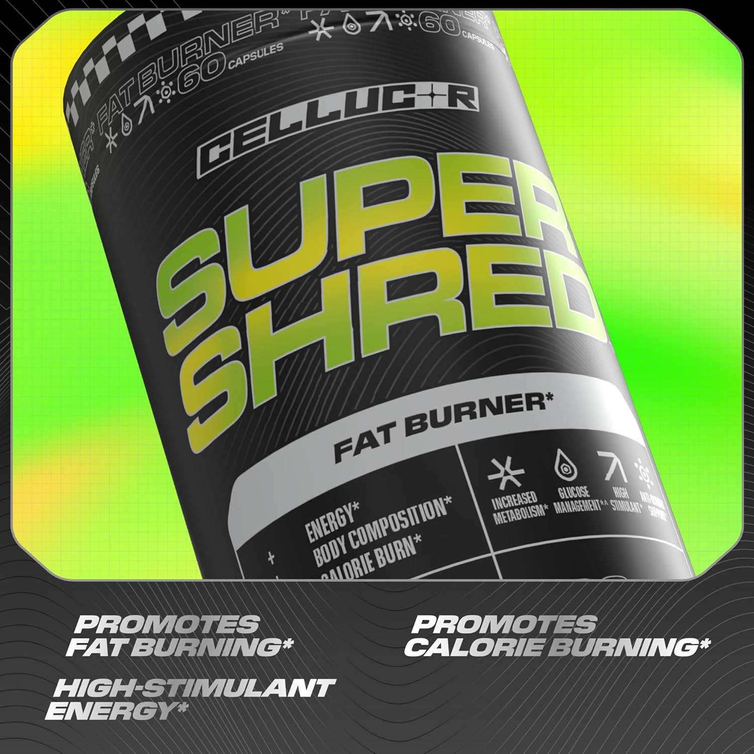 Cellucor Super Shred™ Fat Burner | Thermogenic Power & High Stimulant Energy | 60 Capsules - Image 3