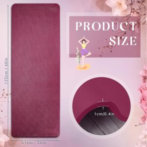 Timgle 6 Pcs 10mm Thick Yoga Mat Bulk, 68 x 24 Inches, Anti-slip Tear-resistant Exercise Mat Adult Kids Gym Mats for Fitness, Stretching, Workout and Studio, Outdoor Yoga, Pilates