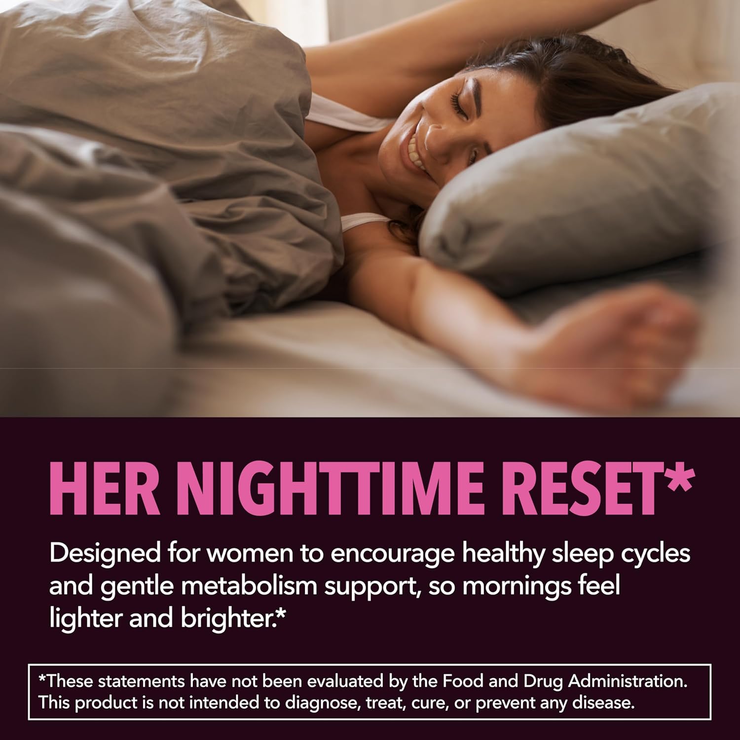 Night Time Fat Burner for Women - Appetite Suppressant for Weight Loss - 60 Count - Herbal Metabolism Booster with Melatonin for Sleep Support - Vegan, Non-GMO Capsules - 2 Month Supply - Image 4