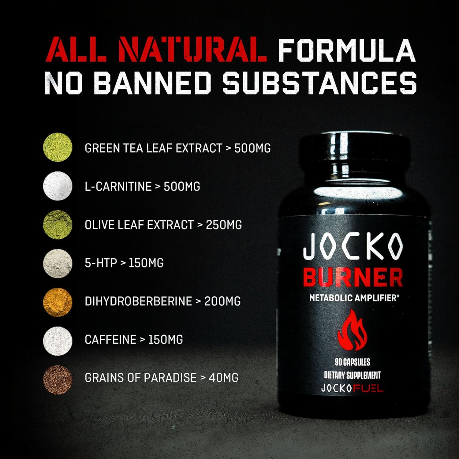 Jocko Fuel Burner for Men & Women - Healthy Weight Support Supplement, Helps Regulate Appetite, & Metabolism Booster - Supports Healthy Metabolism & Increased Thermogenesis 90 Count (30 Day Supply) - Image 5