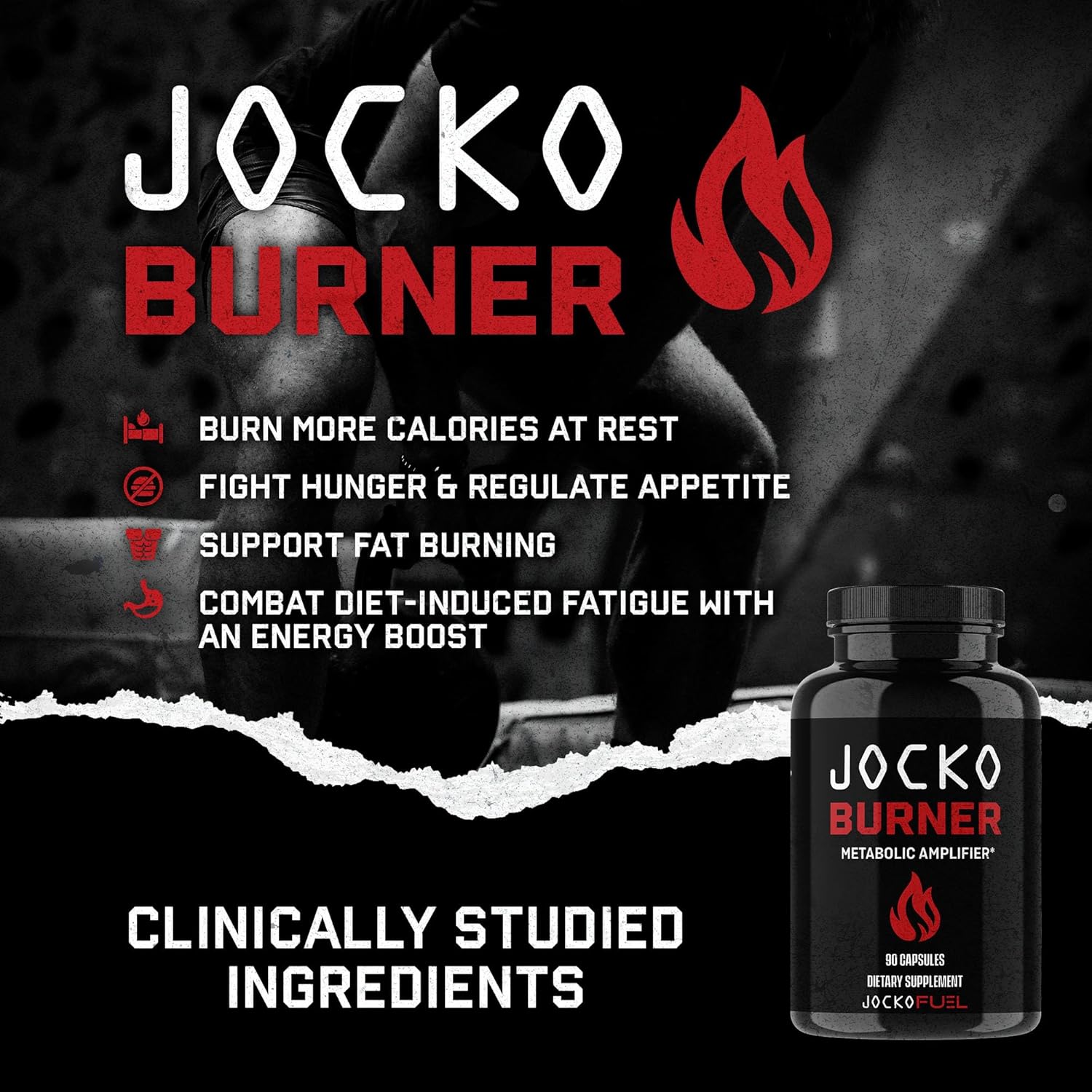 Jocko Fuel Burner for Men & Women - Healthy Weight Support Supplement, Helps Regulate Appetite, & Metabolism Booster - Supports Healthy Metabolism & Increased Thermogenesis 90 Count (30 Day Supply) - Image 4