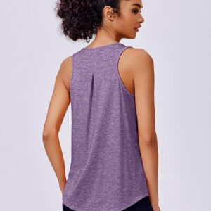 PINSPARK Workout Tops for Women Racerback Tank Top Pack Sleeveless Athletic Running Tops Loose Gym Shirt Quick Dry Yoga Tank