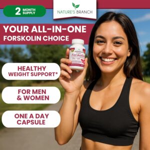 Ultra Forskolin for Weight Support – Maximum Strength, Coleus Forskohlii Root Powder Extract for Men & Women, Lean Supplement w/ 40% Standardized – Extra Strength Energy Boost Complex – 60 Capsules