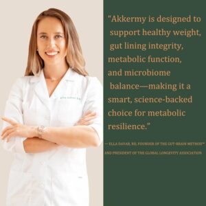 Akkermansia Probiotic for Appetite Suppressant & Craving Control | Increases GLP-1 for Weight Loss | 60 Day Supply | Made in USA | Bacillus Coagulans, B2, D3 & Chromium | SIBO Friendly, Vegan