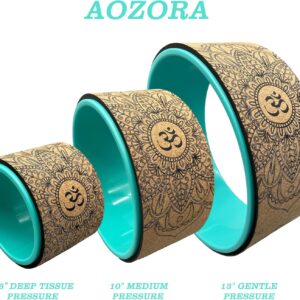 Aozora Yoga Wheel 13″ with Most Detailed Book Step by Step Guide on How to Do 30+ Poses,! Perfect for Stretching and Improving Backbends