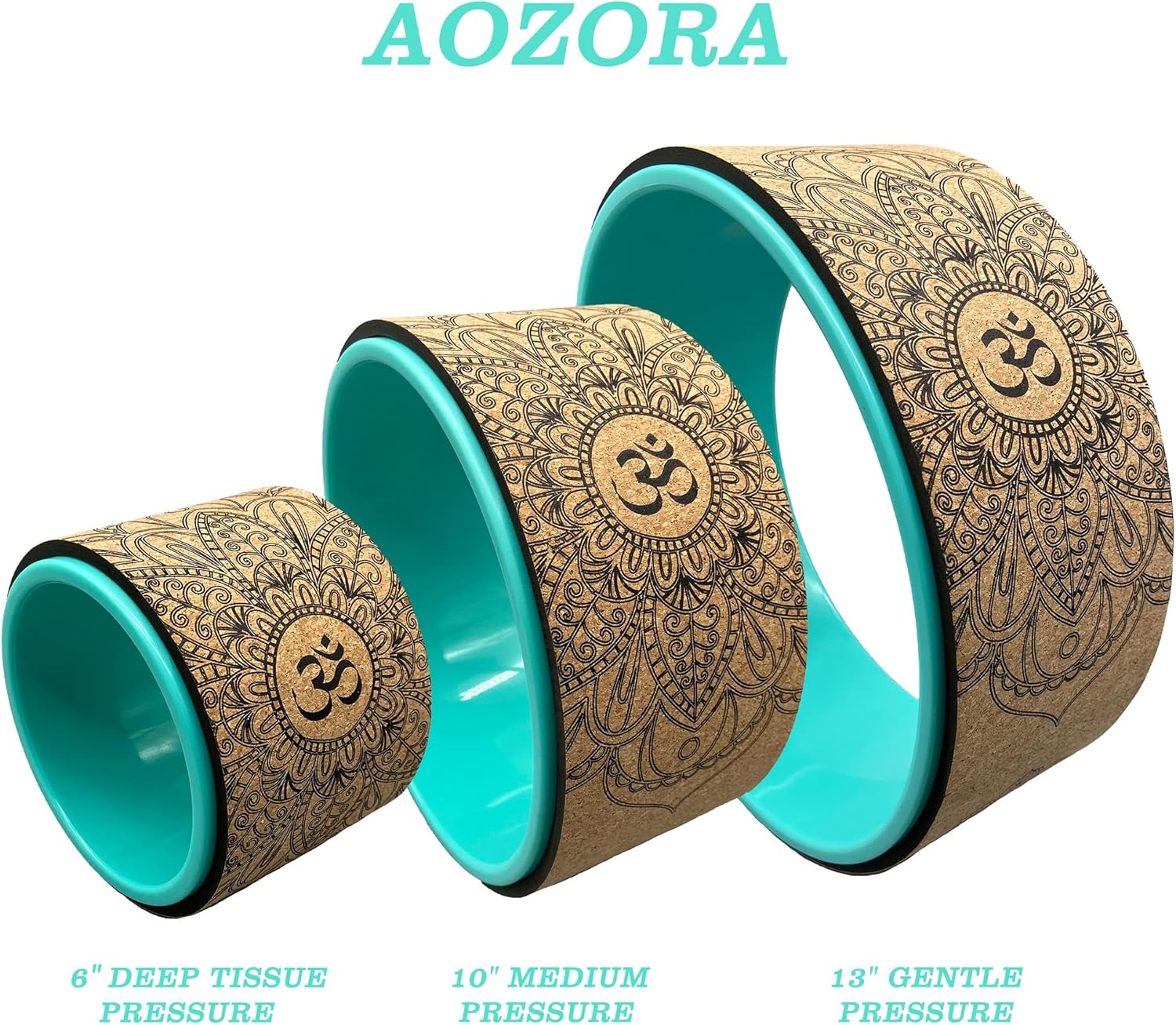 Aozora Yoga Wheel 13" with Most Detailed Book Step by Step Guide on How to Do 30+ Poses,! Perfect for Stretching and Improving Backbends - Image 2