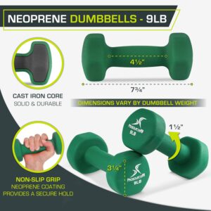 ProsourceFit Neoprene Dumbbell Coated for Non-Slip Grip