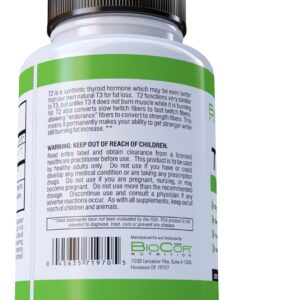 Thyro-T2 Thyroid Hormone Fat Burner Supplement – Boost Metabolism and Lose Weight (60 Capsules – 1 Month Supply)