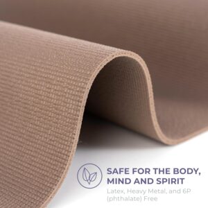 Ascend Yoga Mat – Premium 6mm Thick, 72″ x 24″, Solid or Reversible Print, Non Slip, Tear Resistant, Workout Mats for Pilates, Home, Studio, Fitness, Gym, Training, Floor Stretching