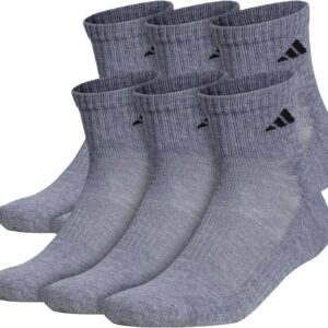 adidas Men’s Athletic Cushioned 6-Pack Quarter