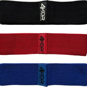 4KOR Fitness Resistance Loop Band Set, Perfect for Crossfit, Yoga, Physical Therapy, and Booty Building