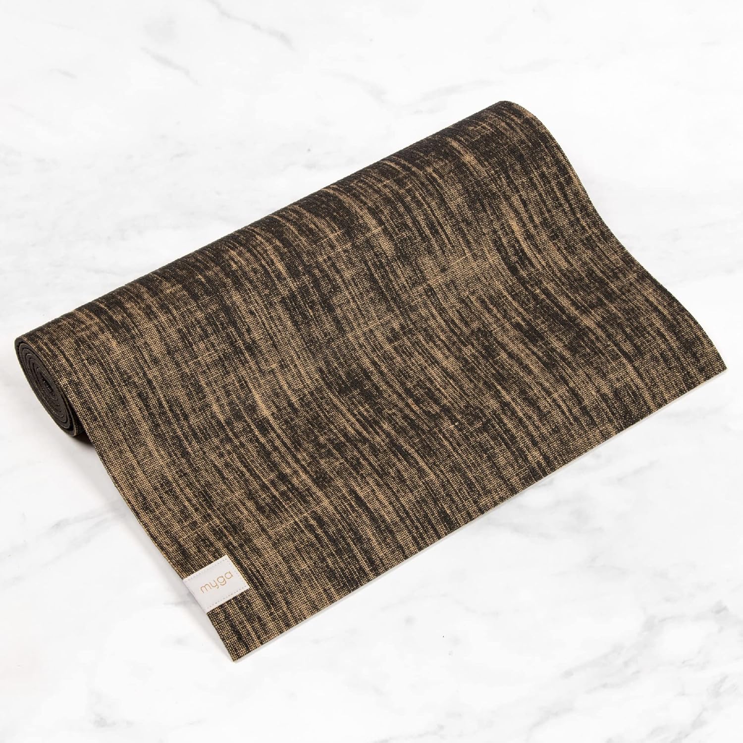 Myga Jute Yoga Mat, High Performance Vegan Floor Exercise Mat, Eco Friendly Biodegradable Yoga Mat with PVC Backing,72" x 24", 0.2" Thickness - Image 3