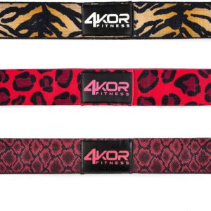 4KOR Fitness Resistance Loop Band Set, Perfect for Crossfit, Yoga, Physical Therapy, and Booty Building