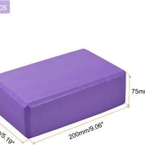 uxcell Yoga Block Light Weight High-Density EVA Foam Brick for Beginners, Yogis, Pilates, Meditation