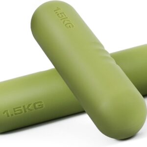 Egles Dumbbell Weight Bars for Women & Men, Set of 2 (3.3 LB | 6.6 LB Pair) -Hand Weights for Walking, Strength Training, Yoga, Pilates, Non-Slip Weights, Portable Strength Training