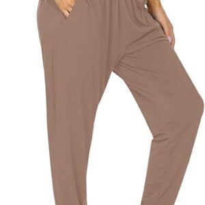 UEU Women’s Cozy Yoga Joggers Pants Loose Workout Sweatpants Comfy Lounge Pants with Pockets