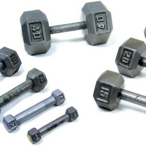 212 Main 30lbs Cast Iron Hex Dumbbell