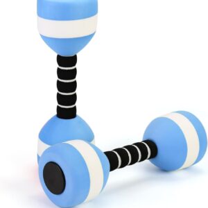 Aquatic Dumbbells, 2PCS EVA Foam Water Weights, Aquatic Exercise Dumbbells for Adults Youth Women Water Workouts Tools