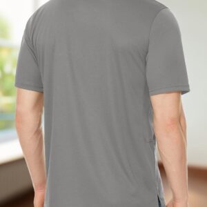 Mens Polo Shirts Short Sleeve Golf Shirts for Men Quick Dry Tactical Performance Polo Collared Work Shirt Dry Fit