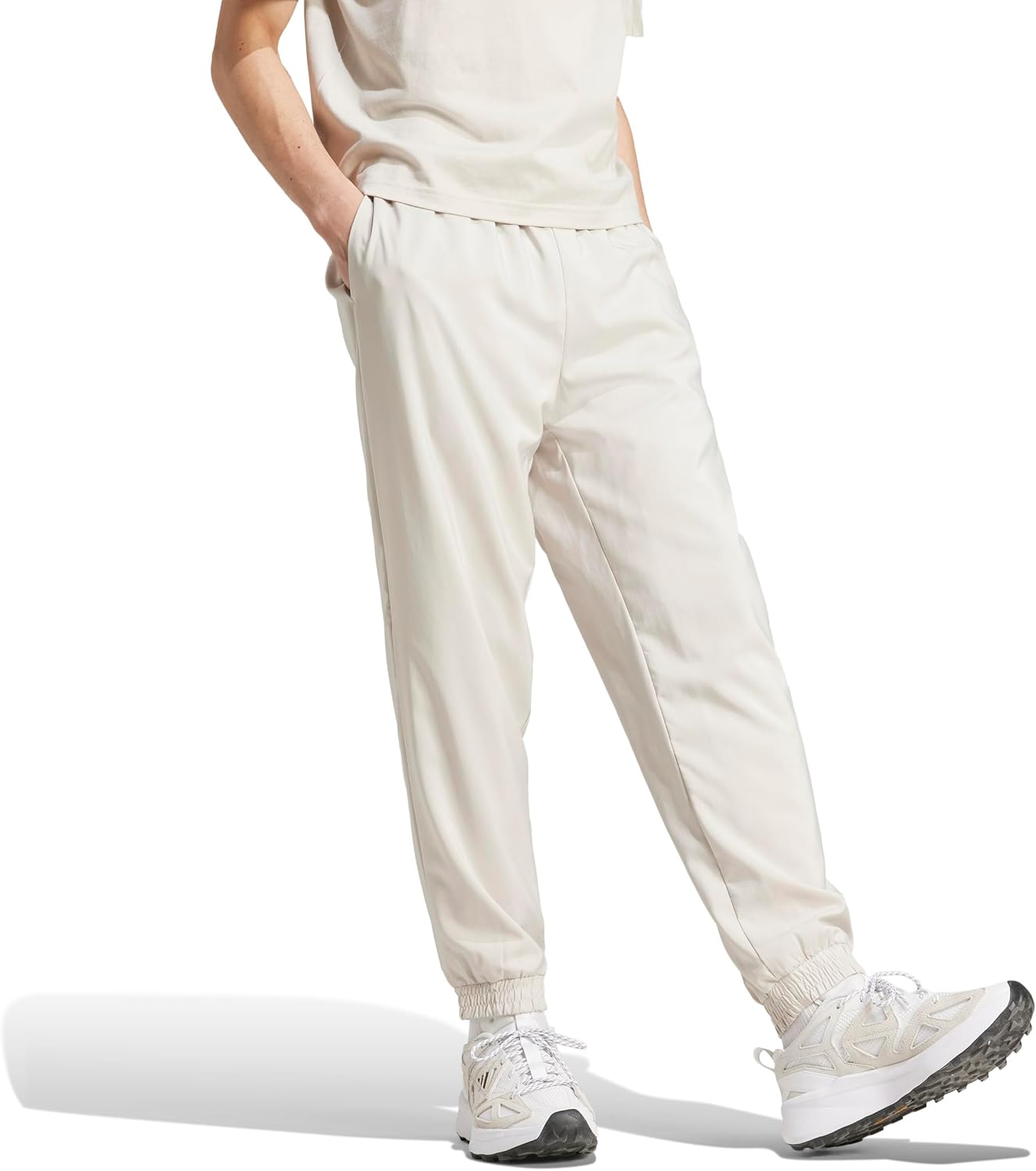 adidas Mens Essentials Small Logo Elasticated Stanford Pants - Image 2
