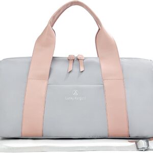 Small Gym Bag for Women with Wet Pocket & Shoes Compartment, Cute Mini Sport Duffel Gym Tote Bags for Yoga, Workout, Dance, Swim