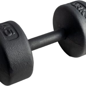 YORK Legacy Solid Round Dumbbell 45 LB, Black
